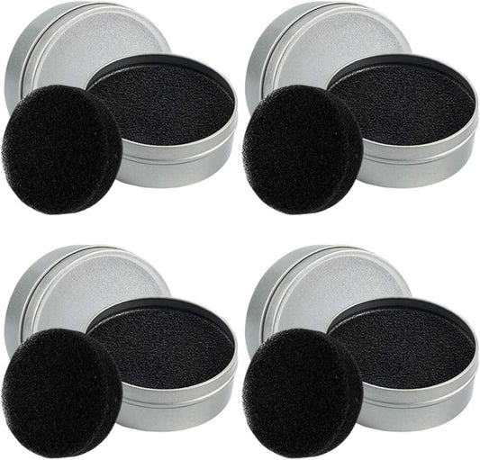 Set of 8, Brush Color Removal Sponge,  4 Pieces Makeup Brush Quick Cleaner Sponge with 4 Replacement Sponges