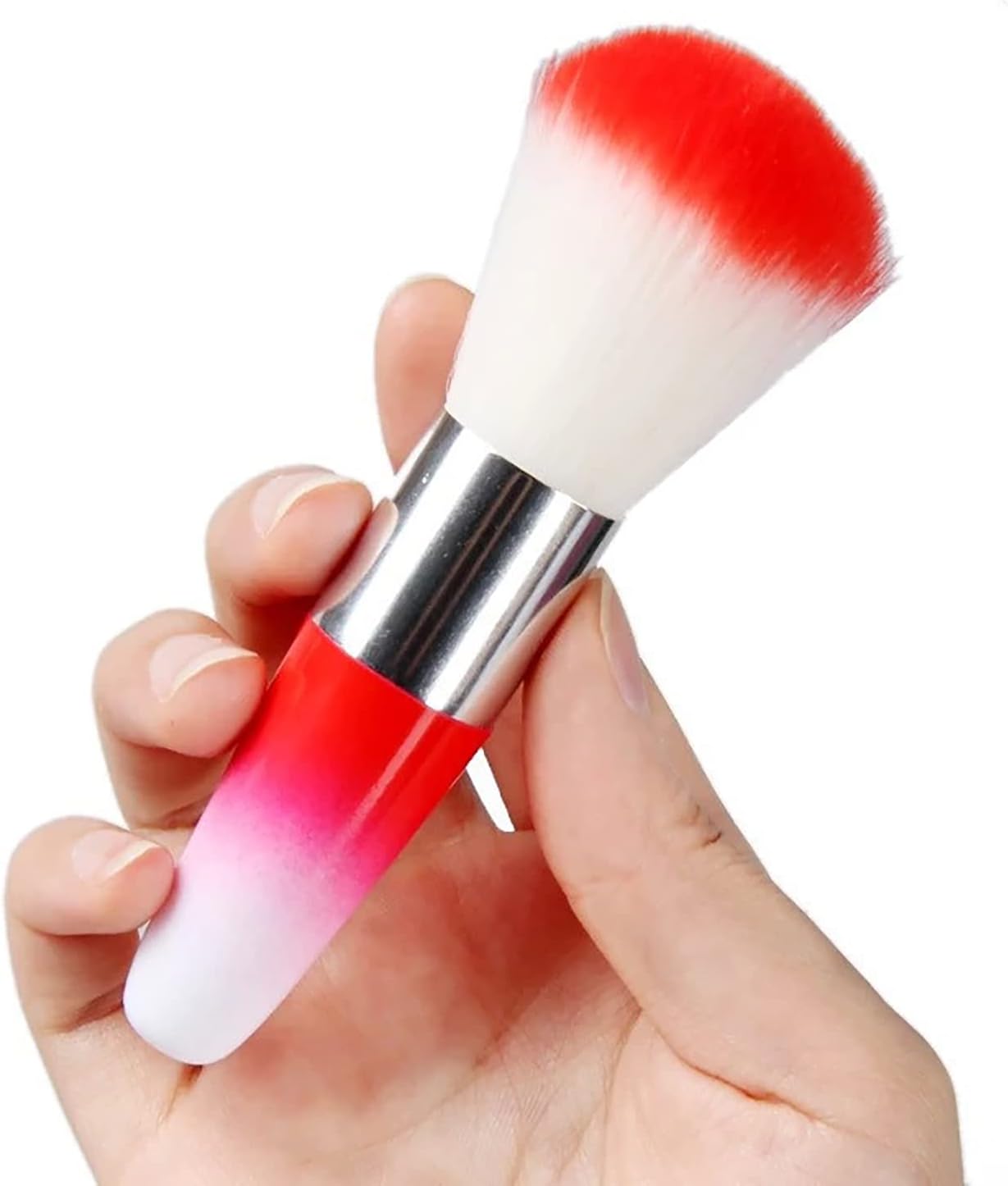 1Pc Pink Unicorn Nail Art Dust Remover Powder Brush Acrylic UV Gel Nail Cleaning Brush Blush Brushes Makeup Manicure Tool