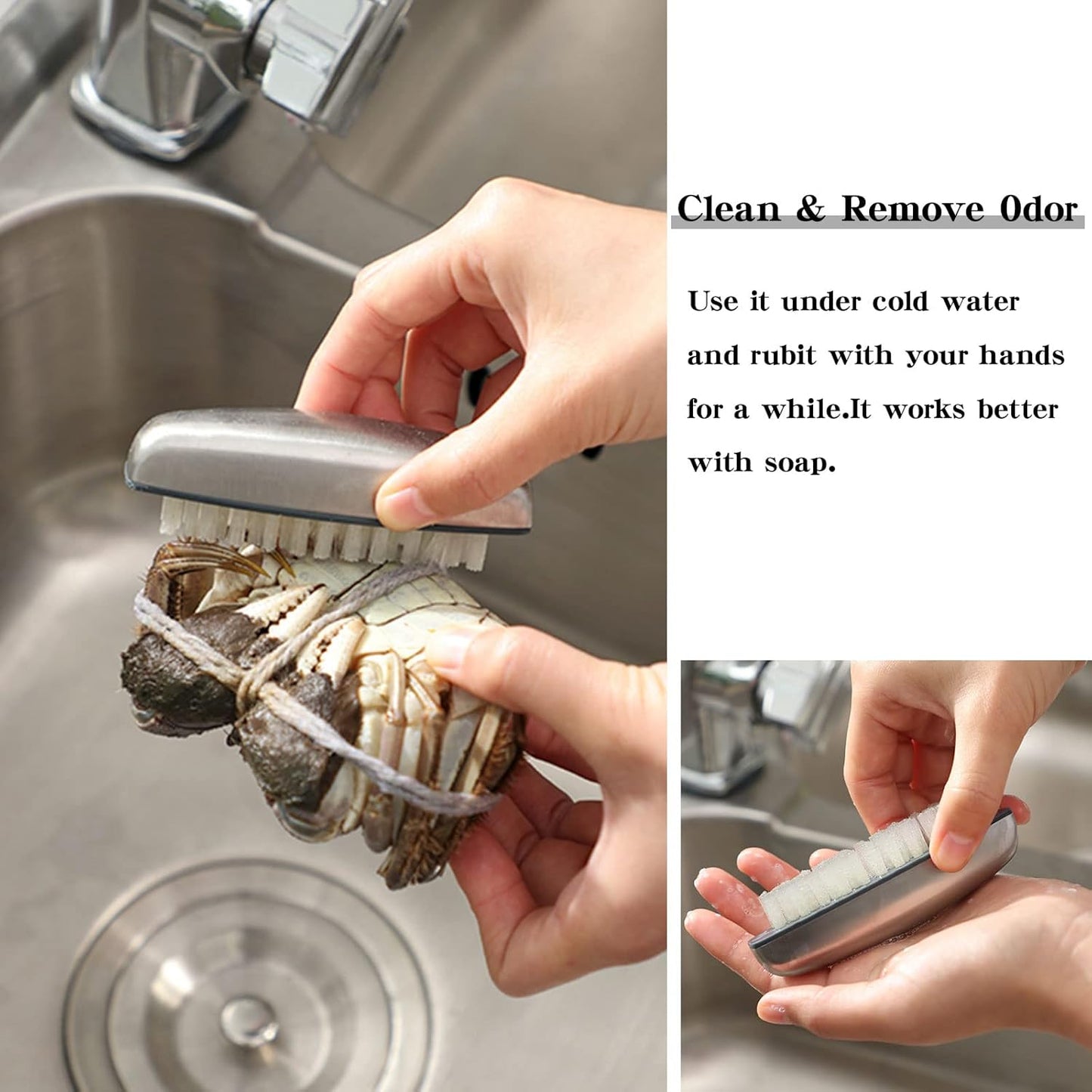 4 Pieces Nail Cleaning Brush,  Stainless Steel Fingernail Hand Scrubbing Brushes for Nails Toes Pedicure Nail Cleaning and Scrubbing