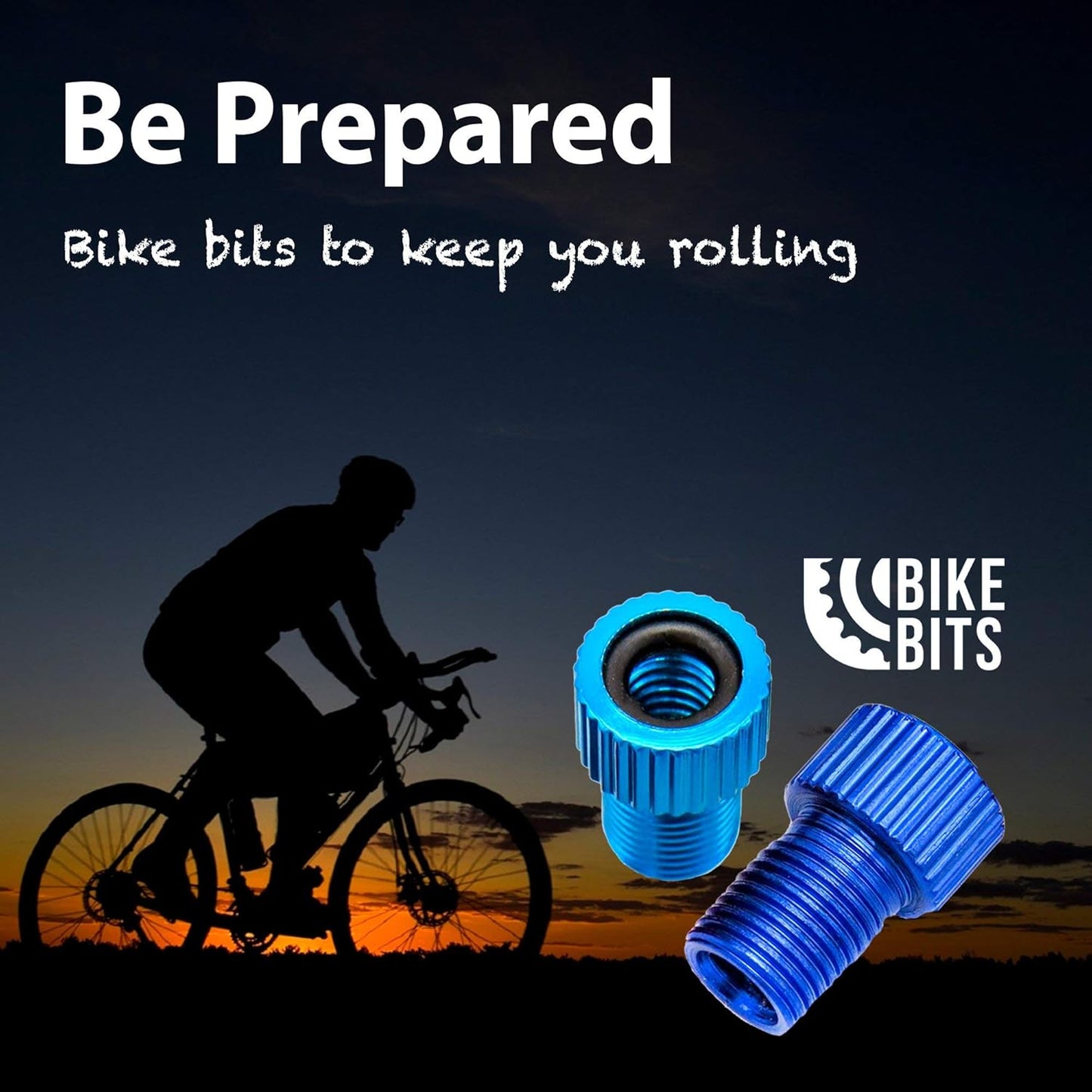 Presta Valve Adapter - Convert Presta to Schrader - French/UK to US - Inflate Tire Using Standard Pump Air Compressor