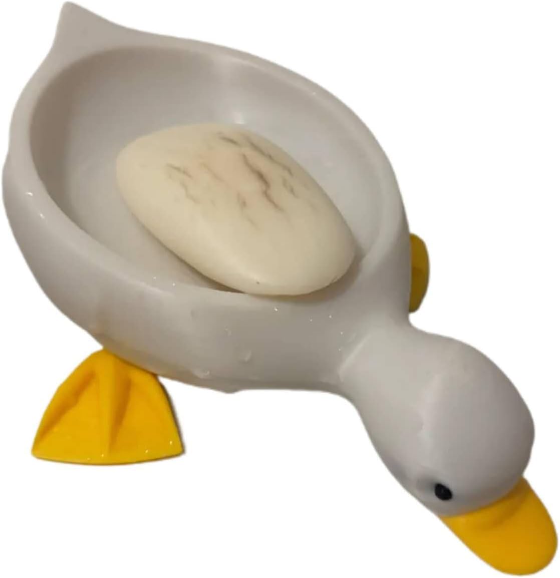 Cute Duck Soap Dishes with Draining, Shower Soap Dish Bar Soap Holder & Saver Waterfull Self-Driaing to Keep Your Soap Organized and Clean