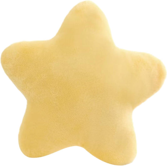 Cute Pillow Cushion Decorative Nursery Stuffed Throw Pillows Yellow Pink Sofa Pillow Cushion Star Plush Pillow Kids Boys Girls Adults Car Home Chair Floor Bed Gift Reading Nook TV