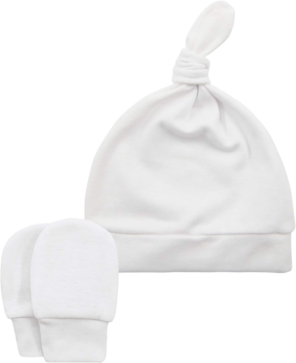 Baby Hats 0-6 Months Baby Hat and Mittens Set Newborn Cotton Hat for Boys and Girls Baby Beanie 3 Pack B 0-6 Months