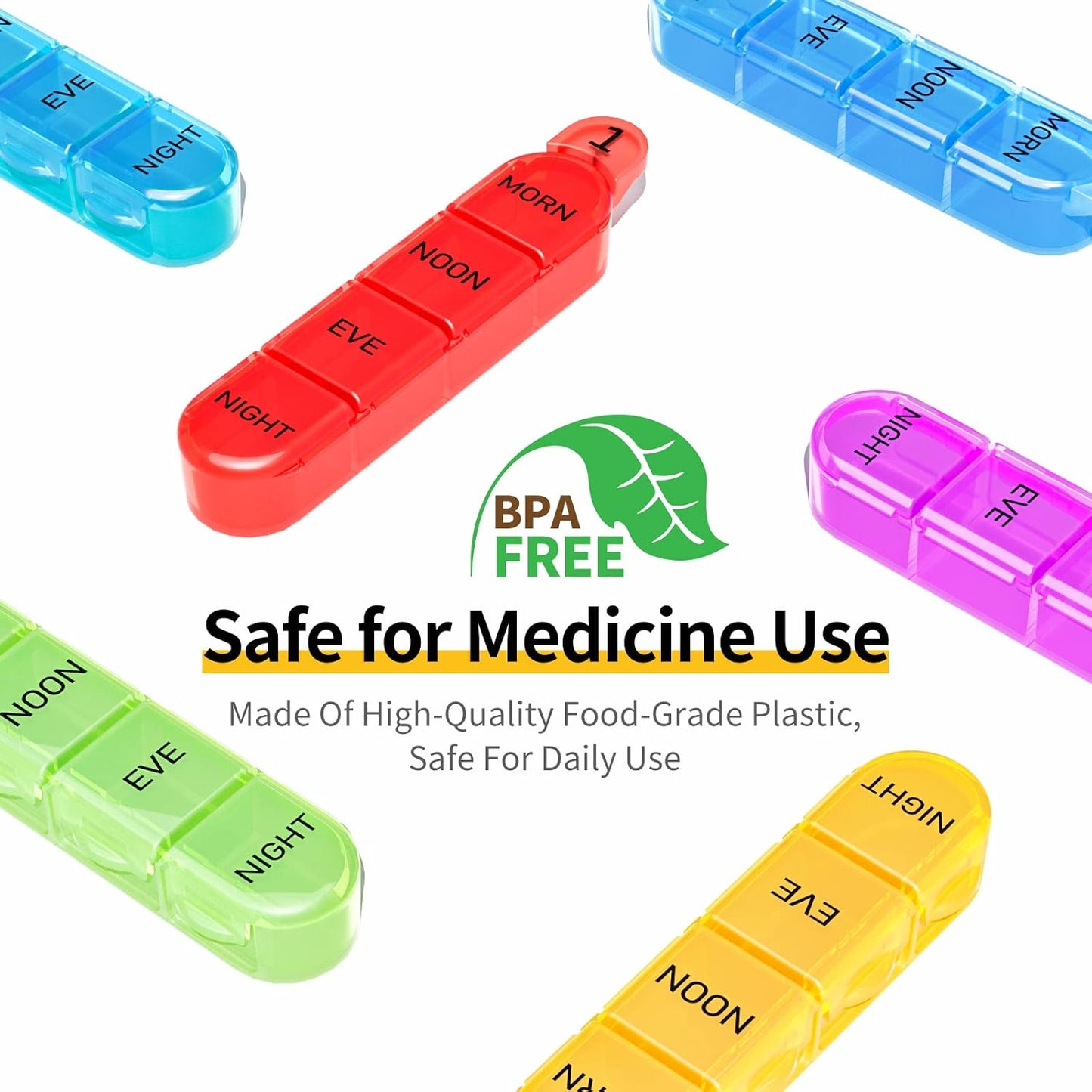 Monthly Pill Organizer 4 Times a Day, 30 Day Pill Organizer with Daily Pill Box Organizer, One Month Medicine Pill Case, 31 Day Pill Container Pill Holder to Hold Supplement and Medication