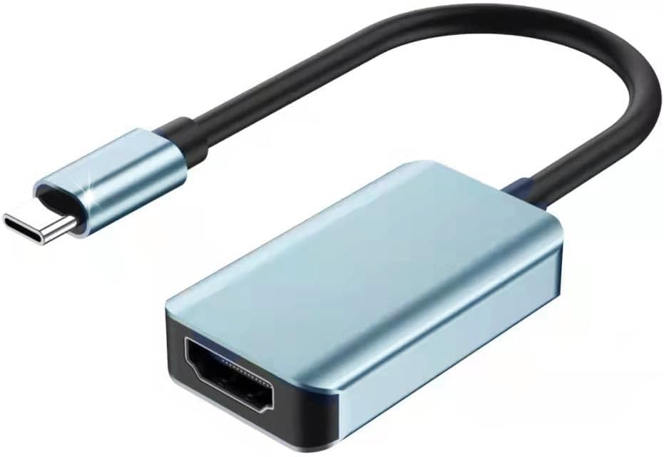 USB C to HDMI Adapter 4K@60Hz, Type C (Thunderbolt 3|4) to HDMI, High Speed HDMI to USB C Cable, Compatible with iPhone 15, iPad Pro, MacBook Air, iMac, Chromebook, Surface, Dell, etc.