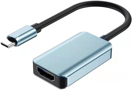USB C to HDMI Adapter 4K@60Hz, Type C (Thunderbolt 3|4) to HDMI, High Speed HDMI to USB C Cable, Compatible with iPhone 15, iPad Pro, MacBook Air, iMac, Chromebook, Surface, Dell, etc.