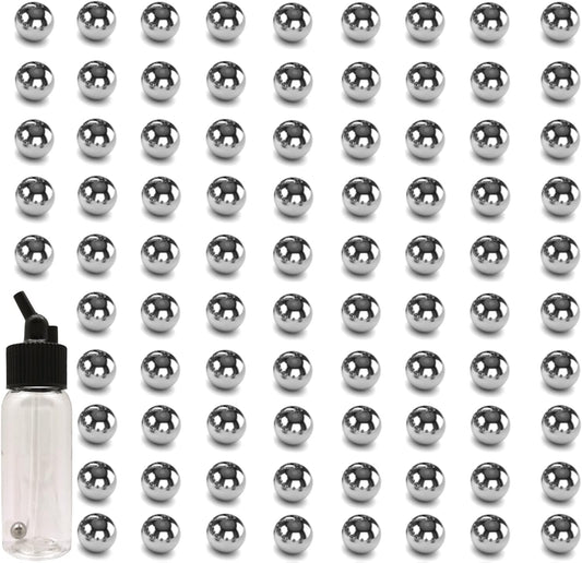 120 Pcs Paint Mixing Balls - 0.22 Inches Stainless Steel Balls for Mixing Model Paints