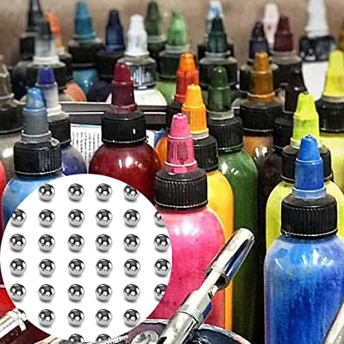 120 Pcs Paint Mixing Balls - 0.22 Inches Stainless Steel Balls for Mixing Model Paints