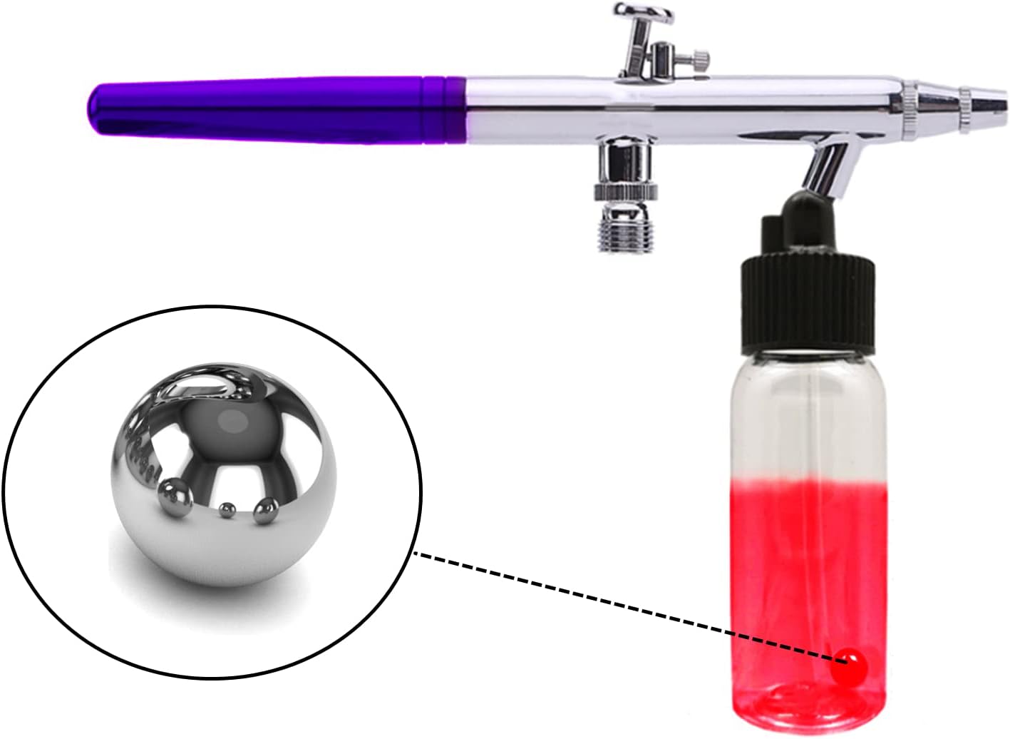 120 Pcs Paint Mixing Balls - 0.22 Inches Stainless Steel Balls for Mixing Model Paints