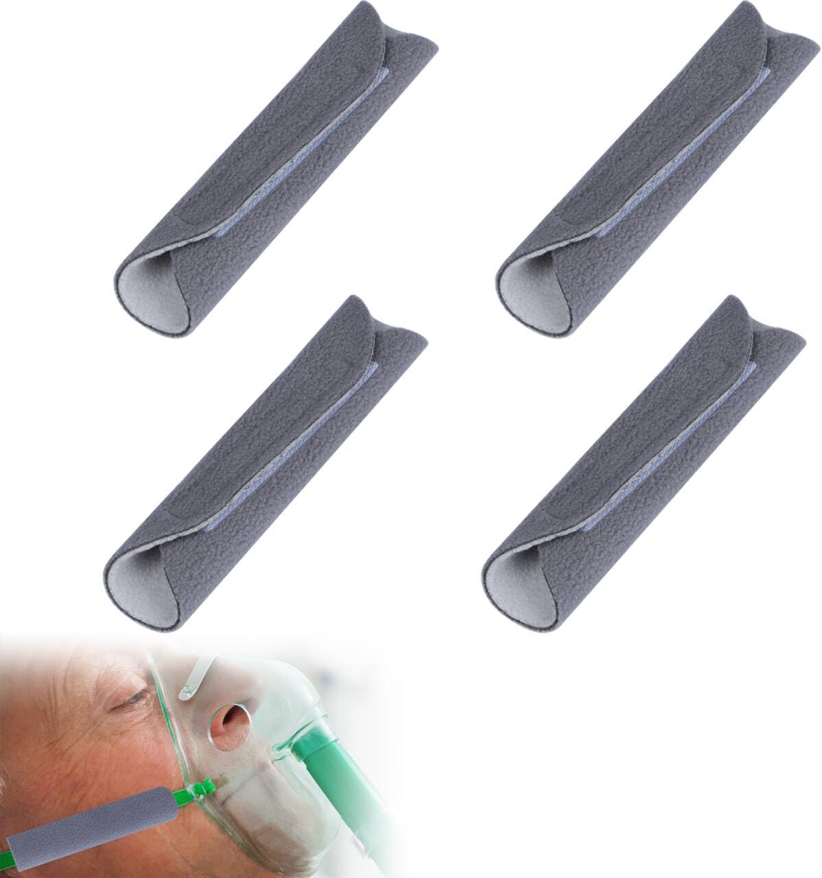 Strap Covers for CPAP Headgear Strap Cover 4 Pack Comfort Face Strap Cushions Strap Pads Compatible with CPAP Mask for Reduce Cheek Red Marks