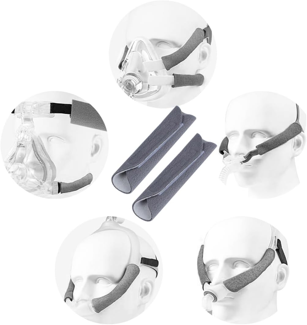 Strap Covers for CPAP Headgear Strap Cover 4 Pack Comfort Face Strap Cushions Strap Pads Compatible with CPAP Mask for Reduce Cheek Red Marks
