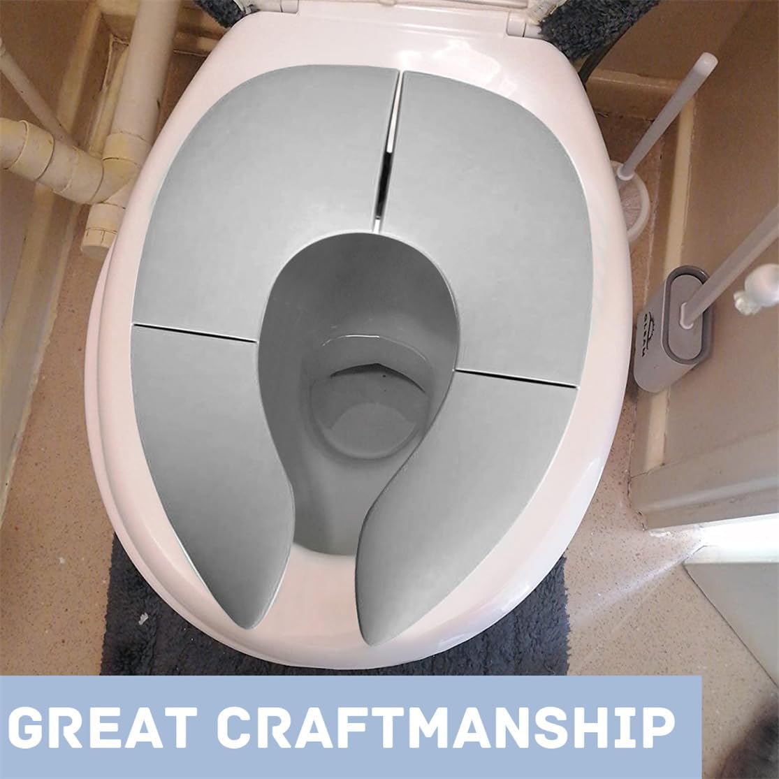 Travel Potty Seat Portable Toilet Training Seat Cover Foldable Toddler Potty Training Seat with Storage Bag Non-Slip Pads Toilet Seat Cover for Kid