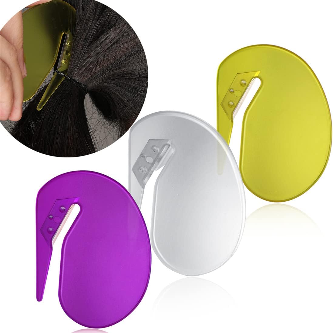 Hair Bands Remover Elastic Hair Ties Cutter Envelope Opener, Ponytail Rubber Hairband Remover Cut Tool 3PCS