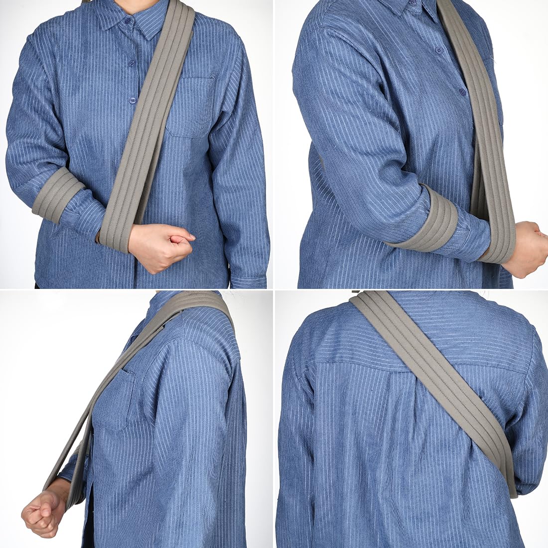 Arm Sling Shoulder Immobilizer Adjustable Arm Support Sling Lightweight Rotator Cuff Support Brace Strap for Arm Wrist Hand Elbow Clavicle Injury Broken or Fractured Forearm Bones
