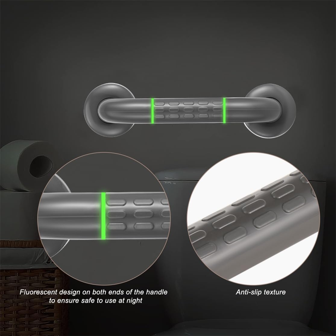 Shower Grab Bar Anti Slip Shower Handles 14 Inch Safety Bathtubs Grab Bars Textured Handicap Handrails for Bathroom Toilets Tub