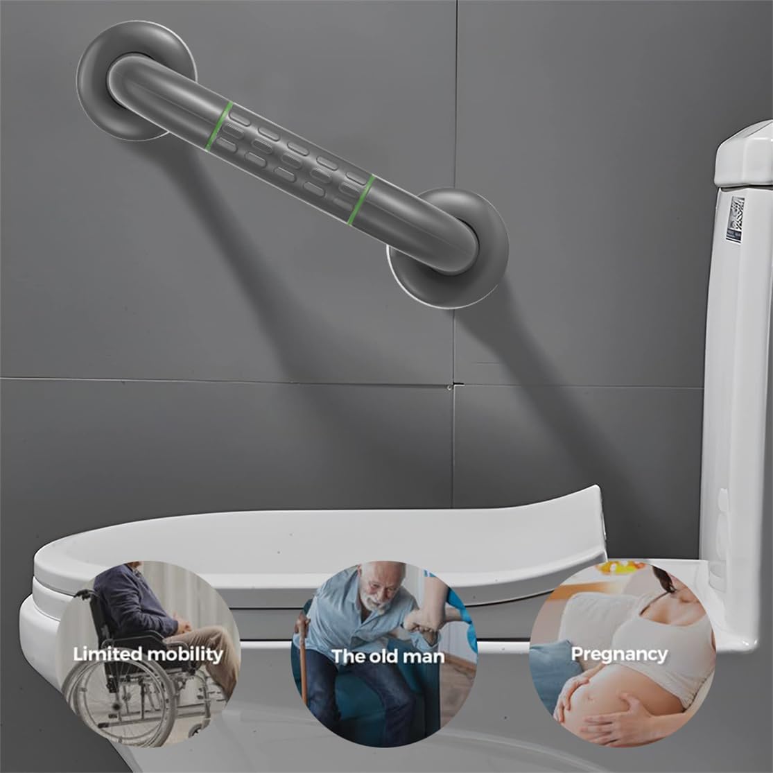Shower Grab Bar Anti Slip Shower Handles 14 Inch Safety Bathtubs Grab Bars Textured Handicap Handrails for Bathroom Toilets Tub