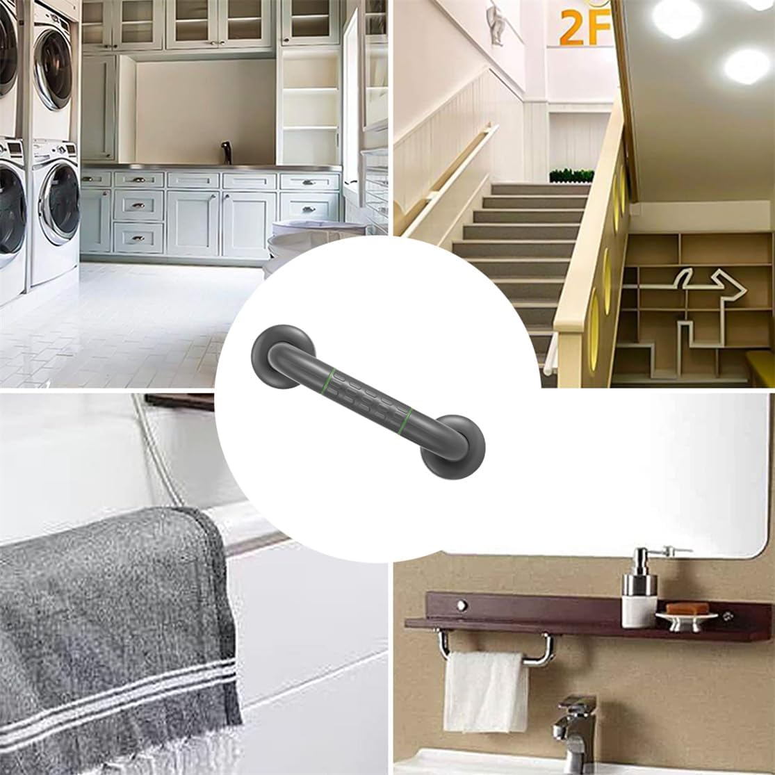 Shower Grab Bar Anti Slip Shower Handles 14 Inch Safety Bathtubs Grab Bars Textured Handicap Handrails for Bathroom Toilets Tub