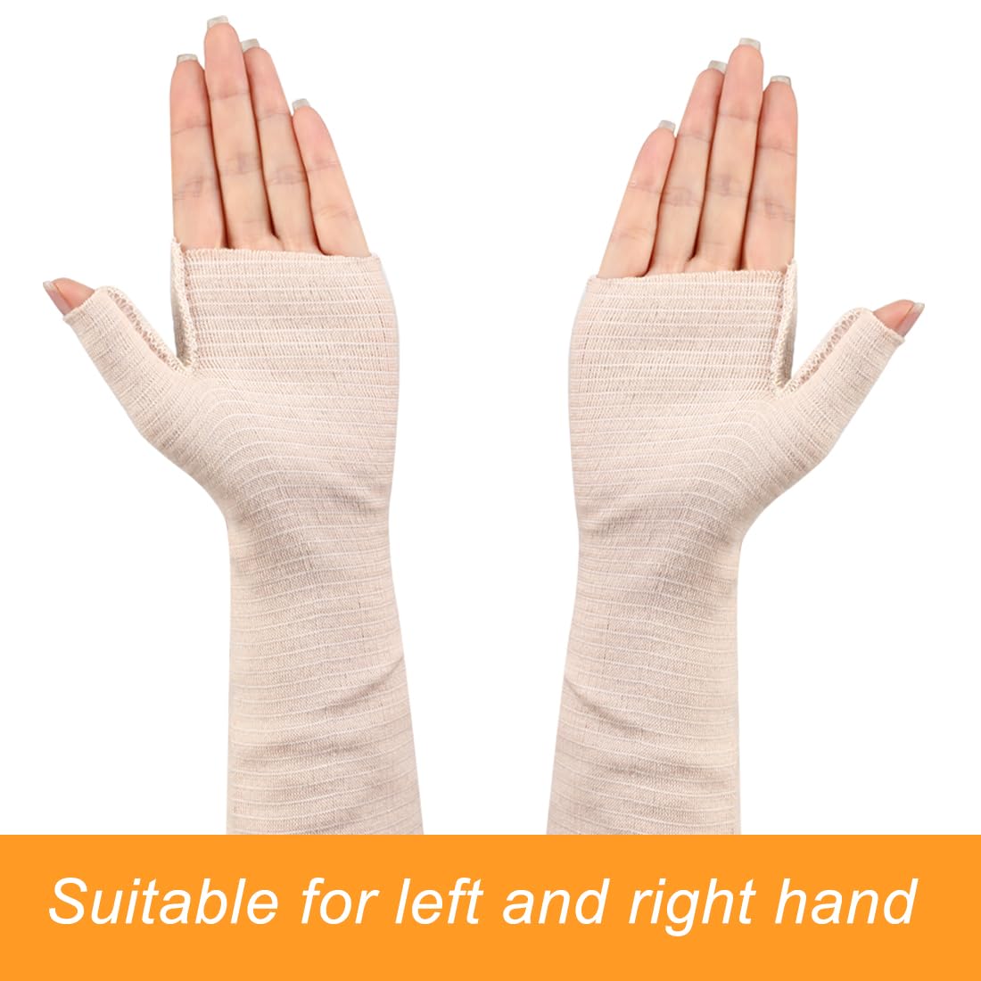 Tubular Stockinette, 4PCS Hand Socks for Splint Elastic Arm Cast Cover Gauze Sleeve Wrist Thumb Spica Stockinette Soft Tubular Bandage for Wrist Arm Leg Under Cast Wrap Skin Protection