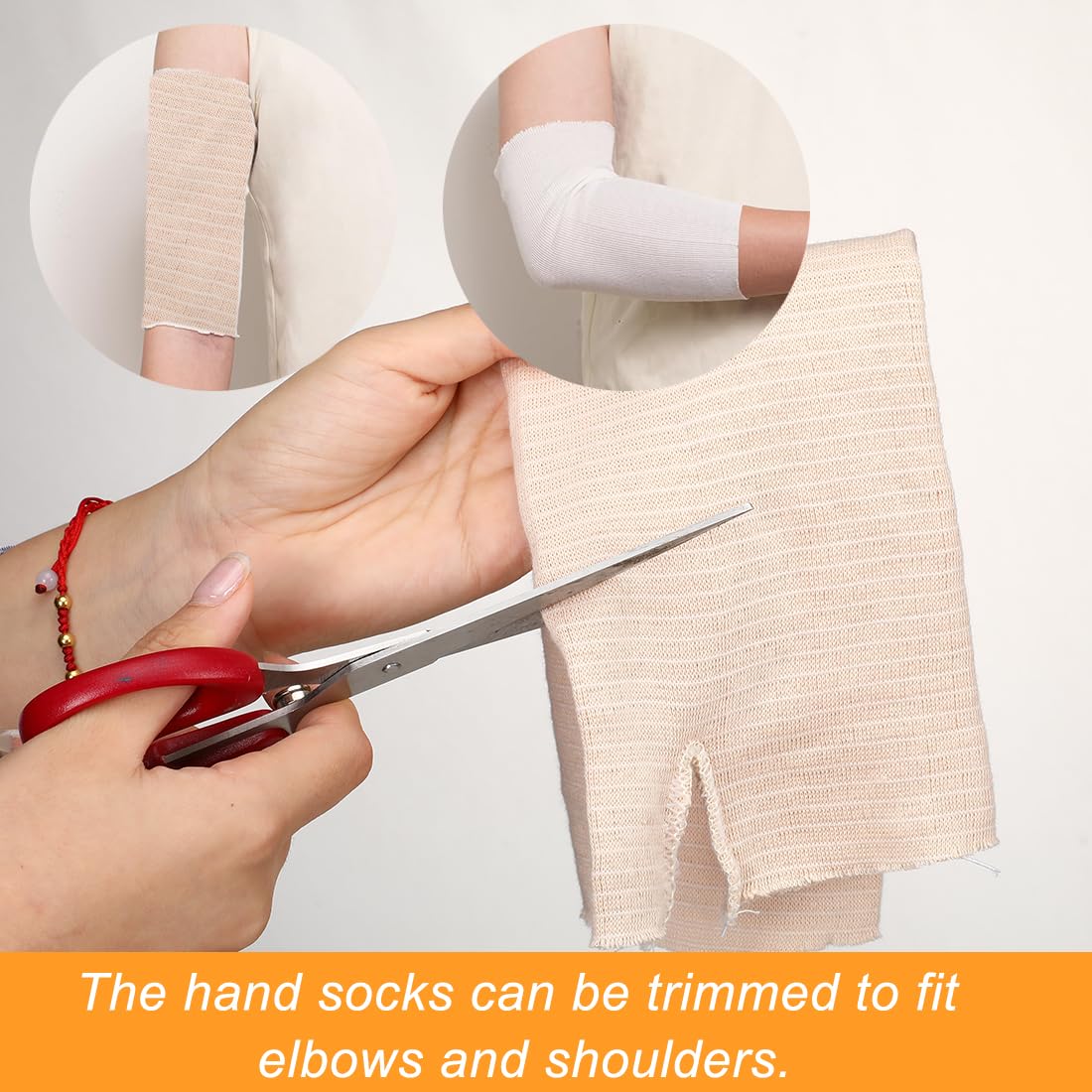 Tubular Stockinette, 4PCS Hand Socks for Splint Elastic Arm Cast Cover Gauze Sleeve Wrist Thumb Spica Stockinette Soft Tubular Bandage for Wrist Arm Leg Under Cast Wrap Skin Protection