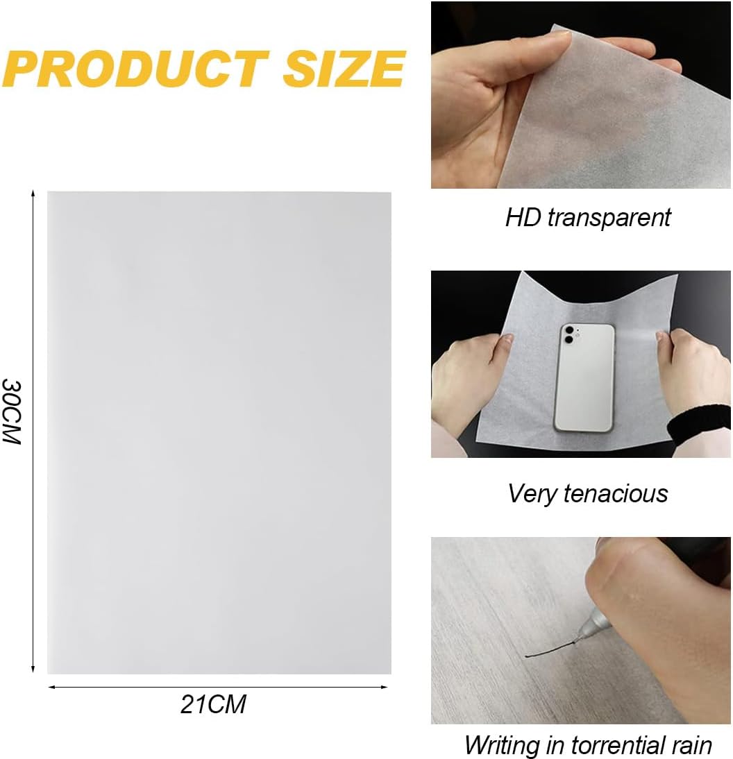 Translucent Sulfuric Paper A4 Tracing Paper 50 Sheets Copy Transfer Sulfuric Acid Paper for Animation Calligraphy Drawing Copying