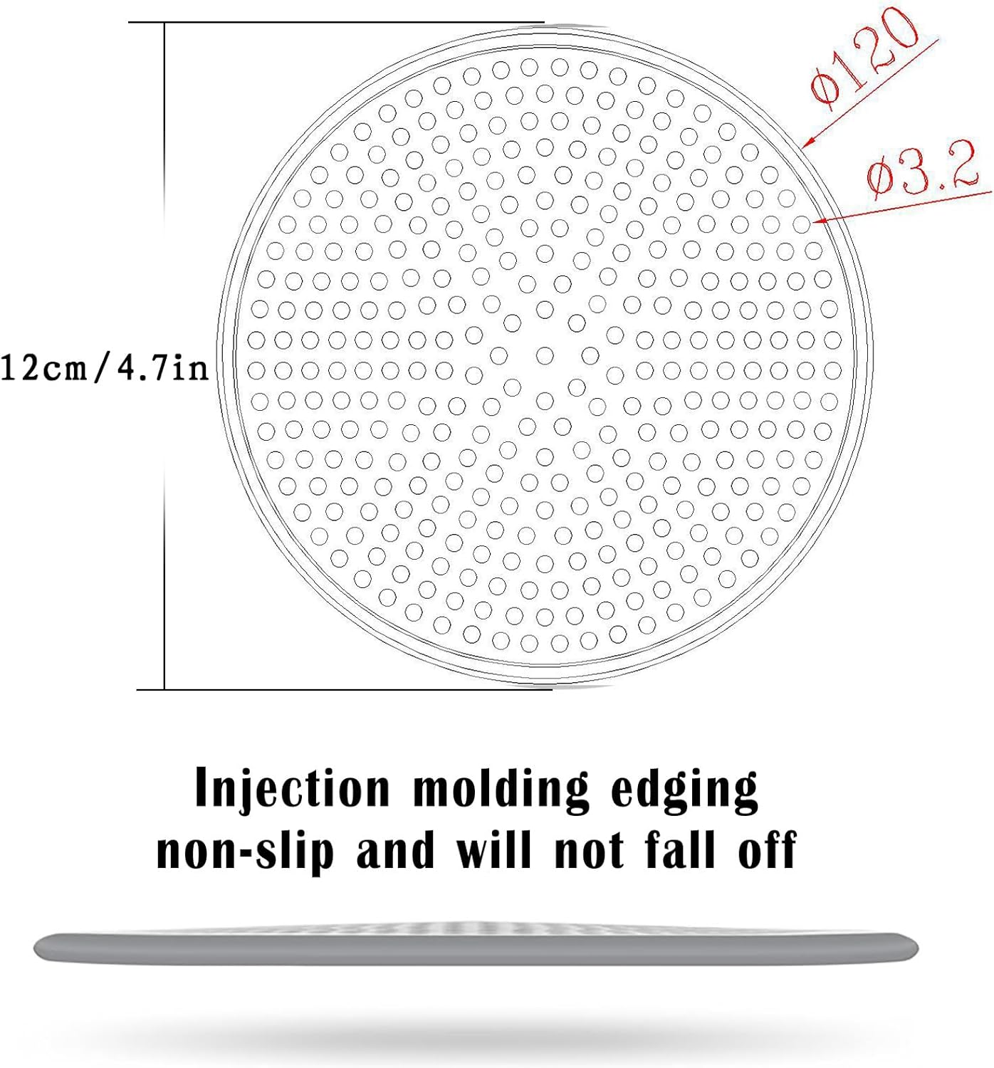Shower Drain Hair Catcher, Stainless Steel Bathtub Shower Drain Hair Trap Strainer