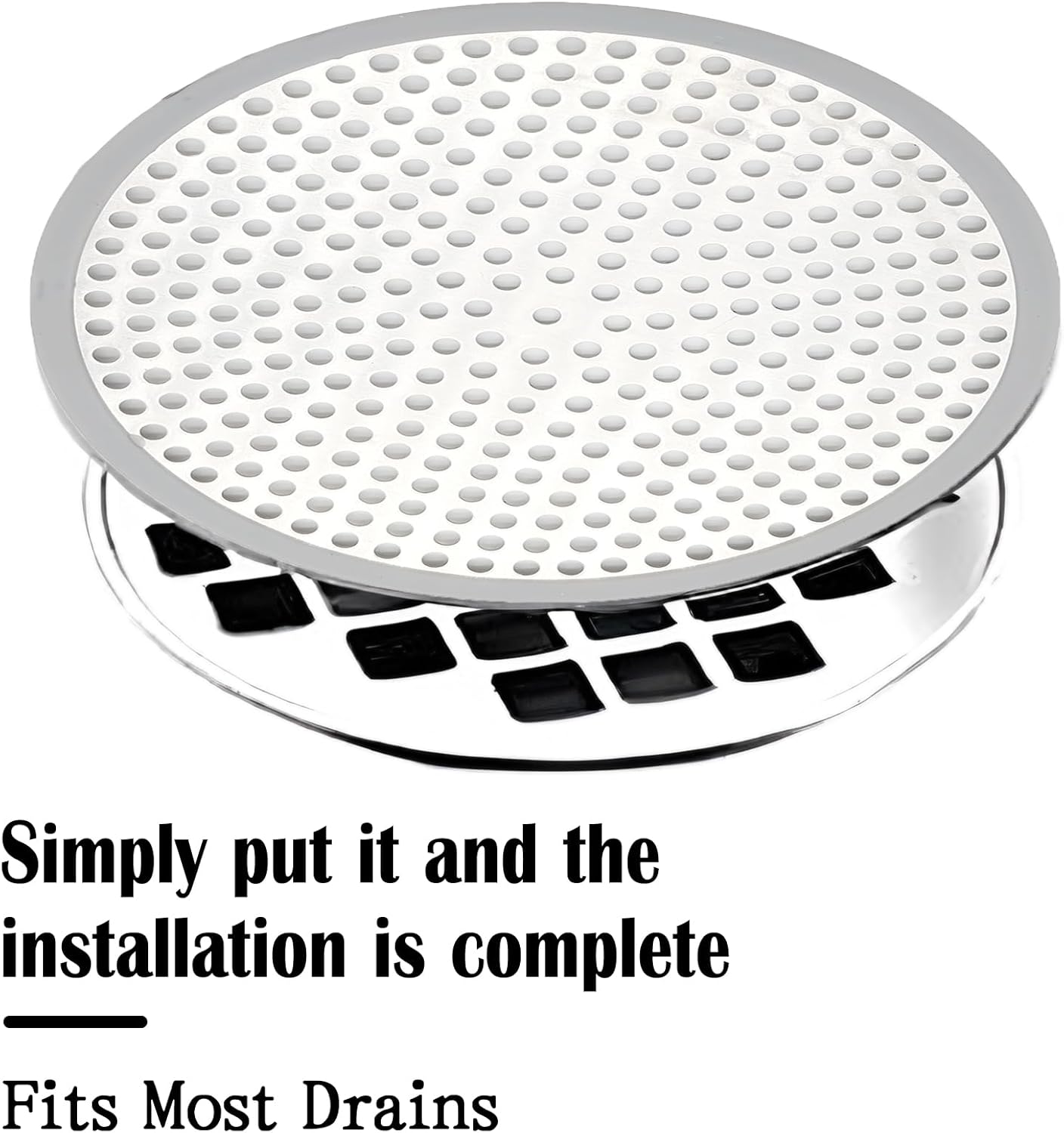 Shower Drain Hair Catcher, Stainless Steel Bathtub Shower Drain Hair Trap Strainer