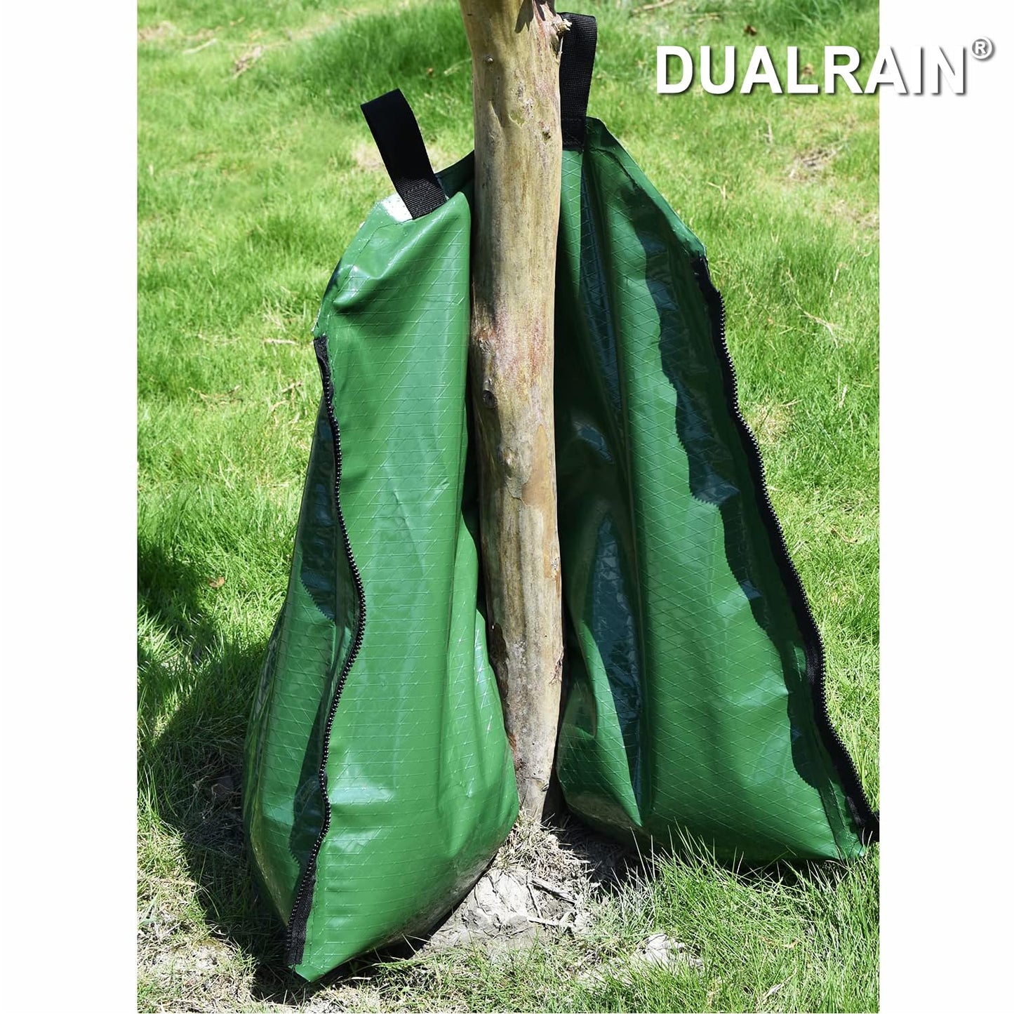 20 Gallon Zipper Watering Bags (2 Pack) - Automatic Irrigation Drippers for New Plant Trees Trunk