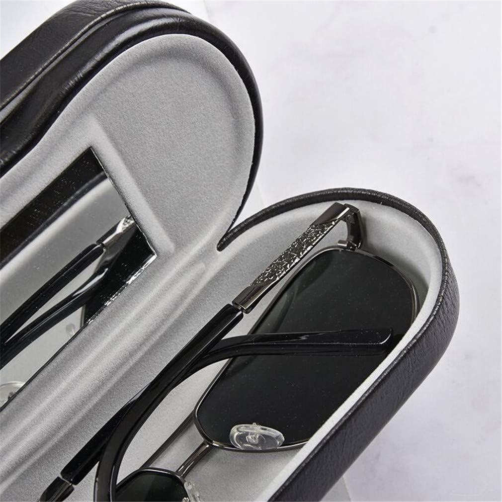 [2 in 1] Dual Glasses Case Hard Shell Eyeglass Case Protective for 2 Eyeglasses (Not Suitable for Sunglasses)