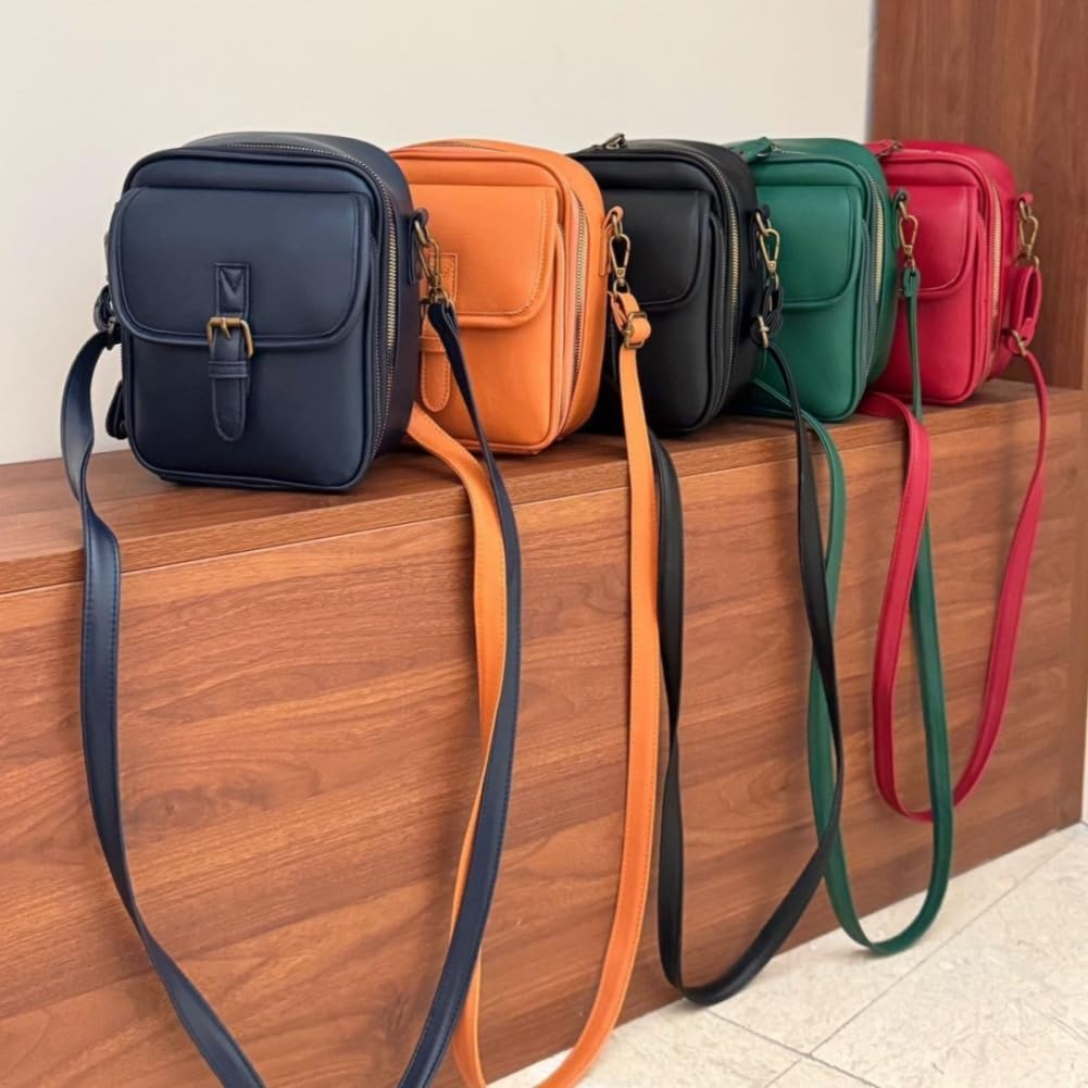 Collaborate 1 Crossbody Leather Bag, Urvashi Crossbody Leather Bag Anti Theft, Cross Body Bag, Lady's Vintage Shoulder Purse