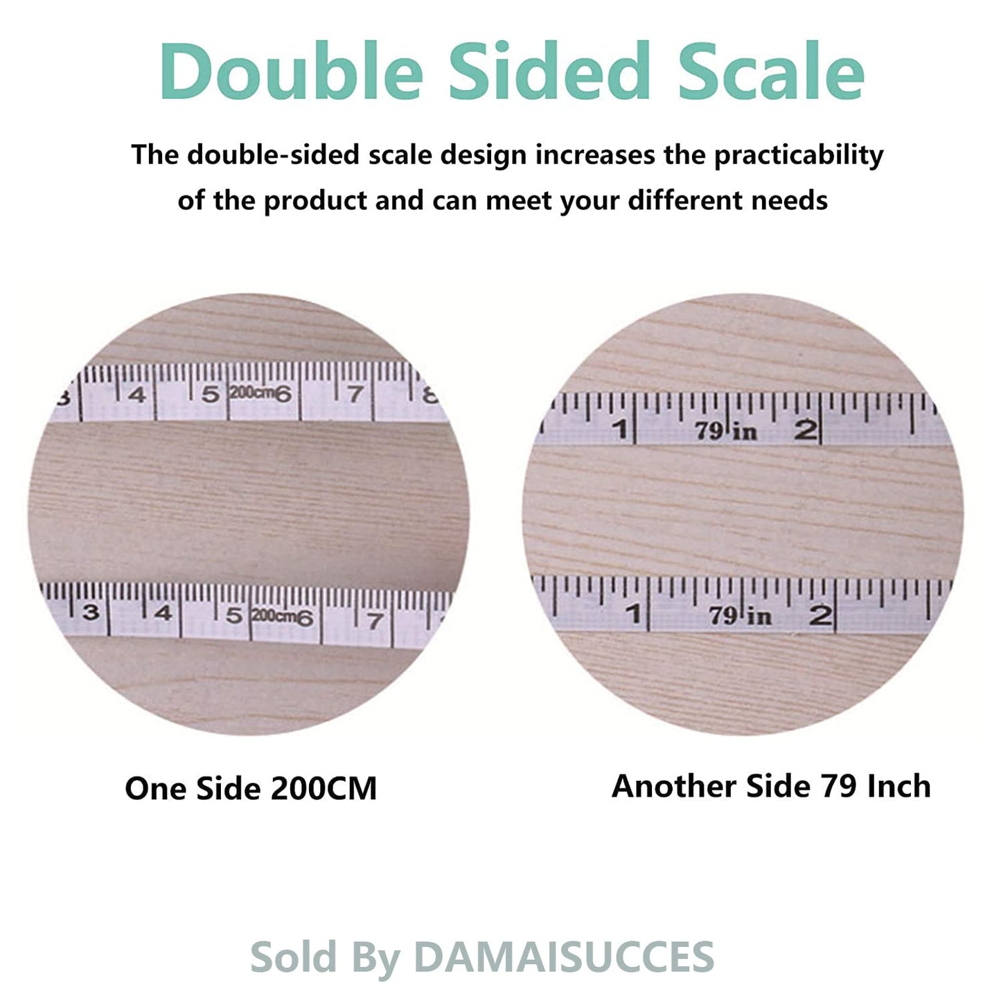 Tape Measure,3 Pack Soft Sewing Tape Measure for Body Measuring,78.7 Inchs Mini Measurement Tape,Premium Retractable Fabric and Cloth Tape Measure, Handy, Compact and Easy to Read (Mixed Color)