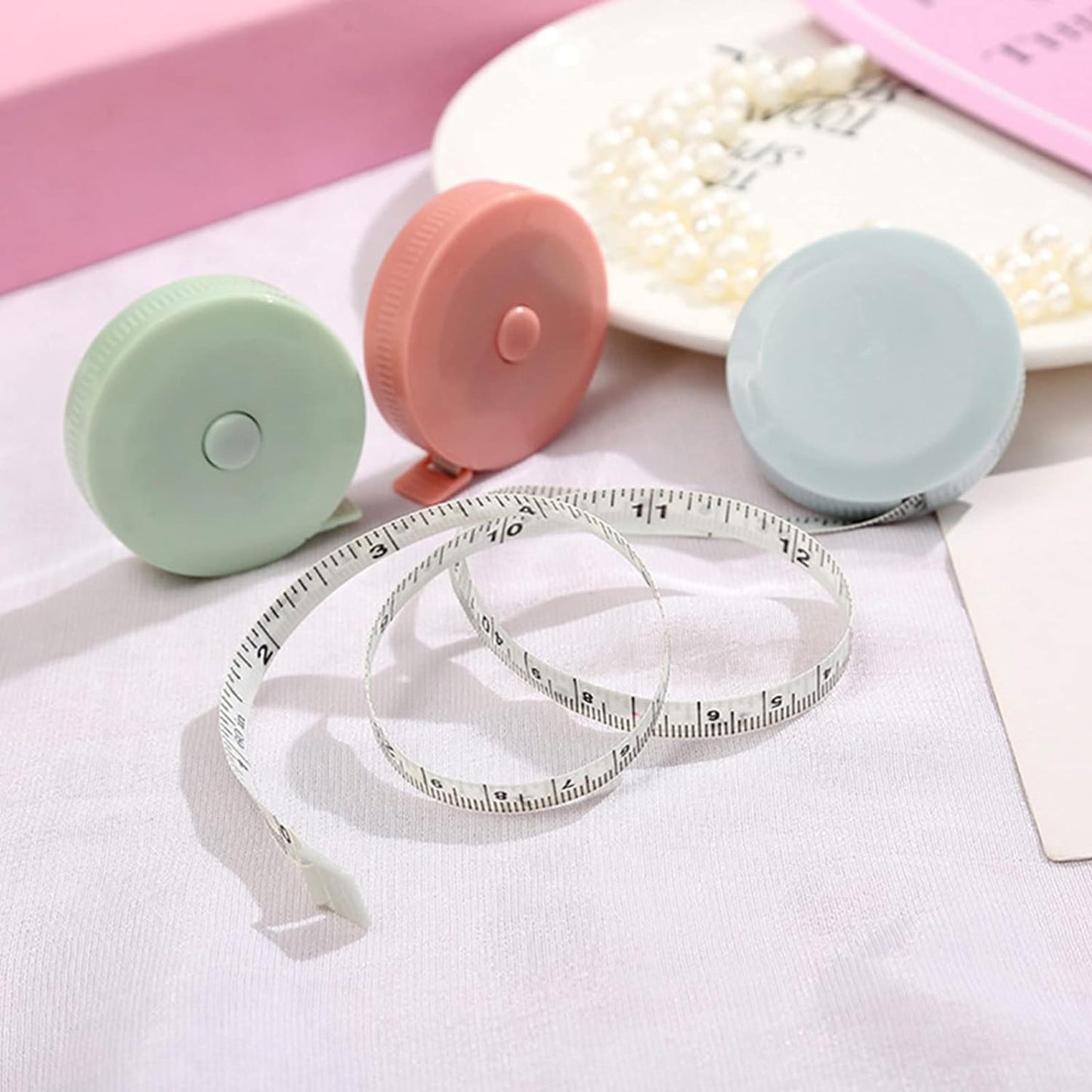 Tape Measure,3 Pack Soft Sewing Tape Measure for Body Measuring,78.7 Inchs Mini Measurement Tape,Premium Retractable Fabric and Cloth Tape Measure, Handy, Compact and Easy to Read (Mixed Color)