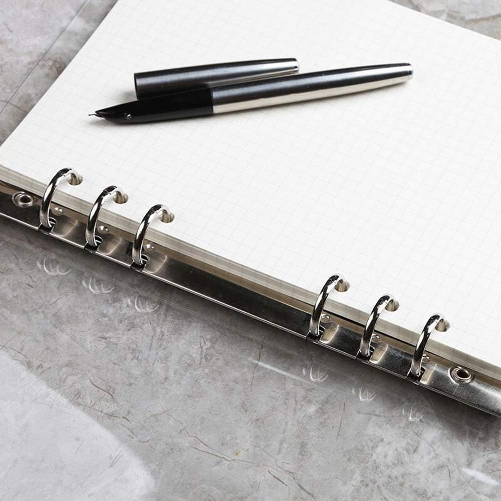 1Pc Transparent PVC Clip File Folder Loose Notebook Sheet R-ing Binder Diary Agenda School Office Supplies