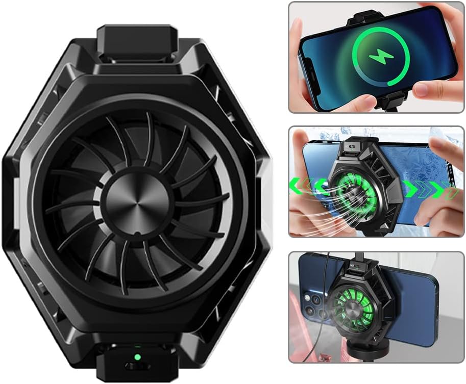 Wireless Charging Cooling Back Clip Mobile Phone Radiator Portable Fan Heat Sink Fast Wireless Charger Lightweight And Convenient