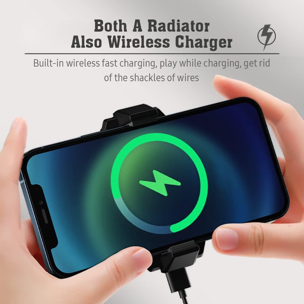 Wireless Charging Cooling Back Clip Mobile Phone Radiator Portable Fan Heat Sink Fast Wireless Charger Lightweight And Convenient