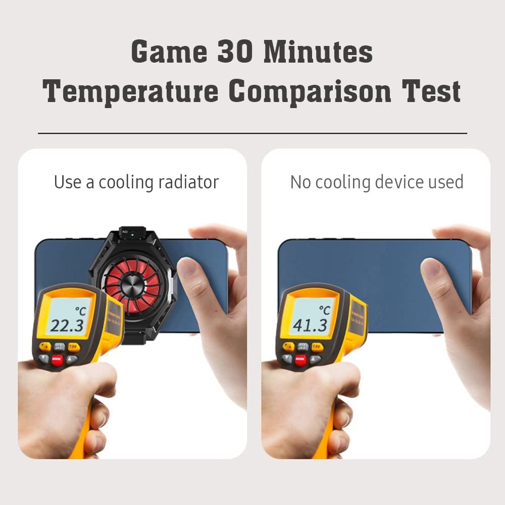 Wireless Charging Cooling Back Clip Mobile Phone Radiator Portable Fan Heat Sink Fast Wireless Charger Lightweight And Convenient