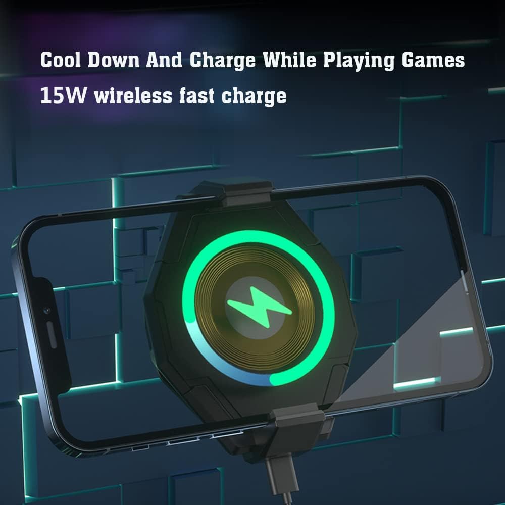 Wireless Charging Cooling Back Clip Mobile Phone Radiator Portable Fan Heat Sink Fast Wireless Charger Lightweight And Convenient