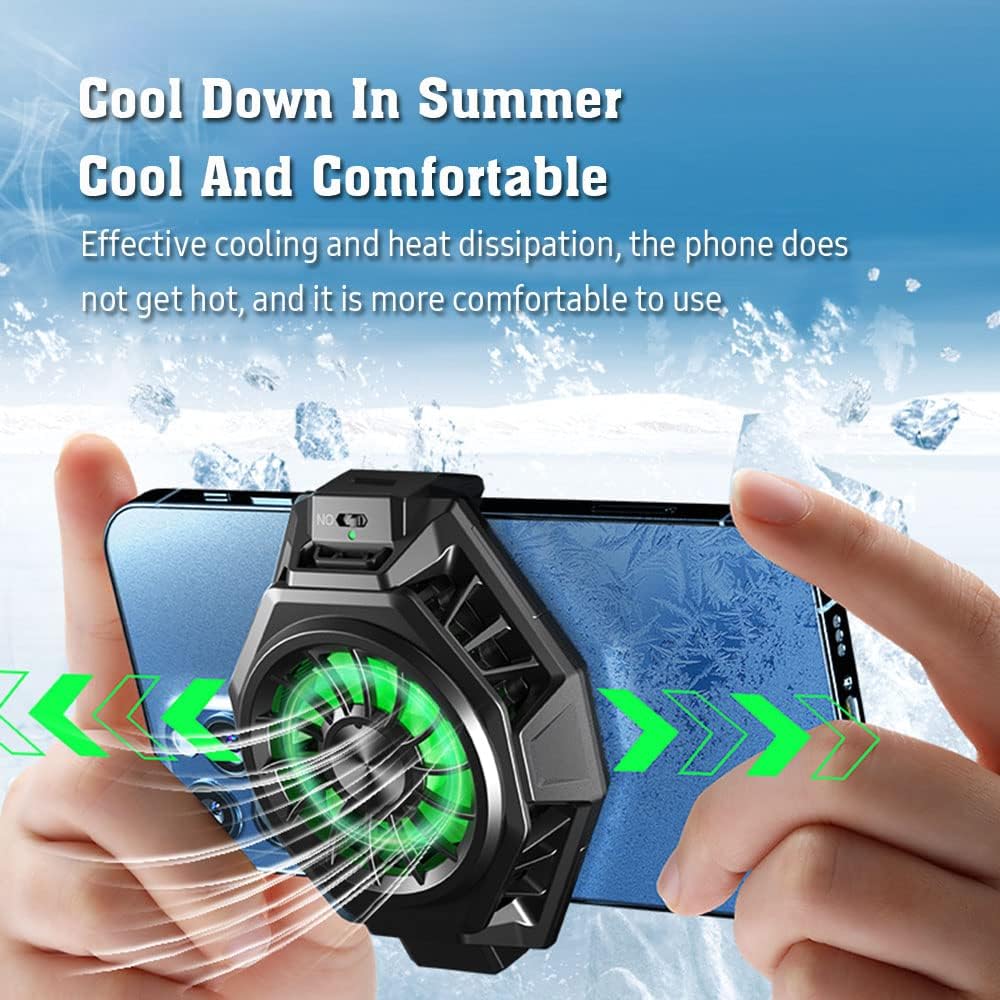 Wireless Charging Cooling Back Clip Mobile Phone Radiator Portable Fan Heat Sink Fast Wireless Charger Lightweight And Convenient