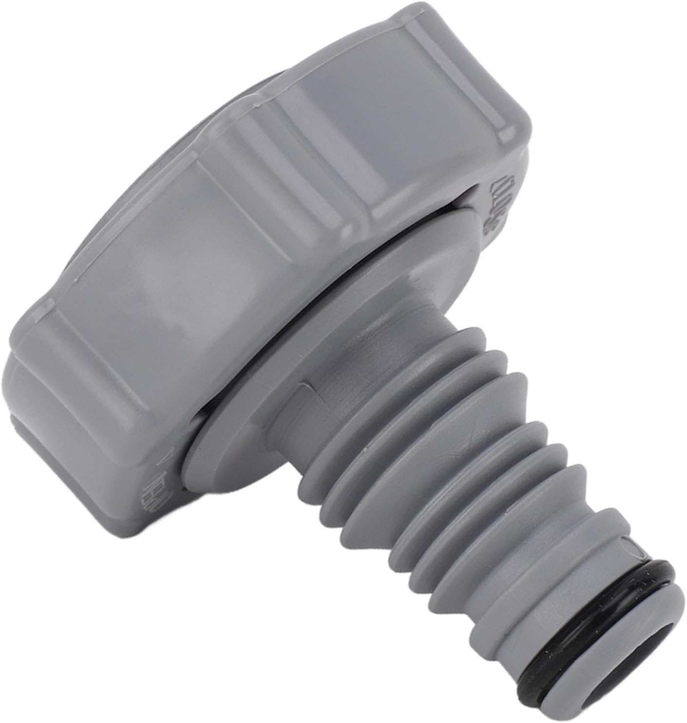 P6H1419-Compatible 40mm Plastic Pool Drain Valve with 32mm Inner Connector - Leak-Proof Design, Easy Installation, for Swimming Pools & Spas (Pack of 3)