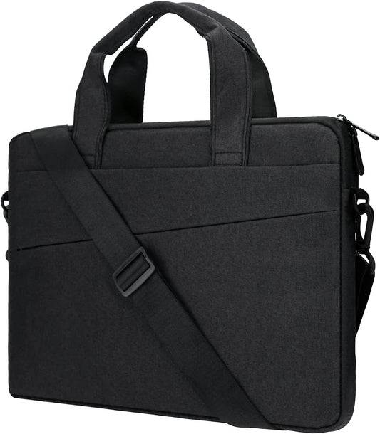 Waterproof Oxford Cloth Sleeve Case with Dual Pockets - Compatible with 14-Inch Devices, Removable Strap, and RPET Material