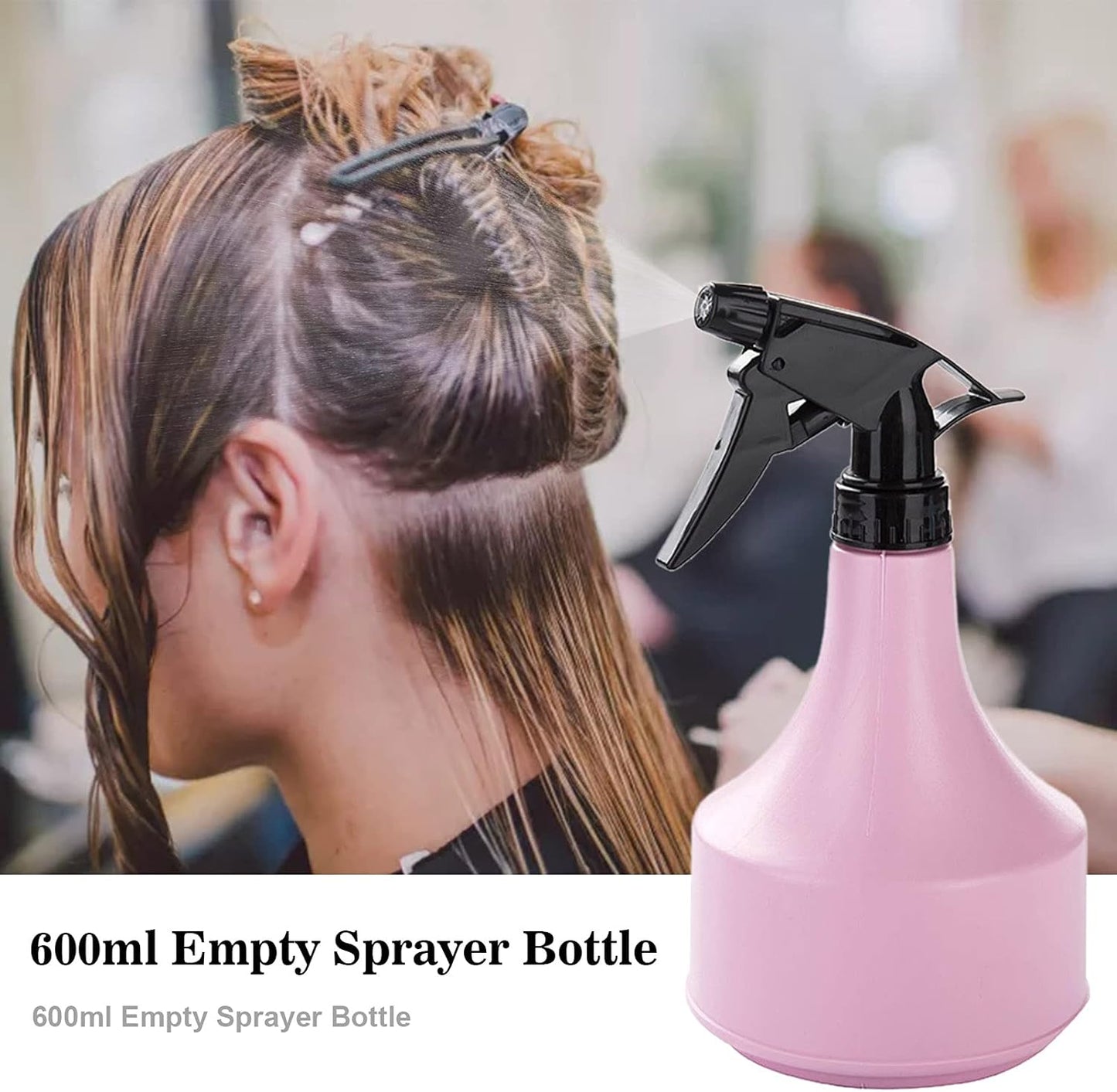 600ml Hair Styling Spray Bottle for Cutting & Styling, Empty Water Tool for Daily Hair Care