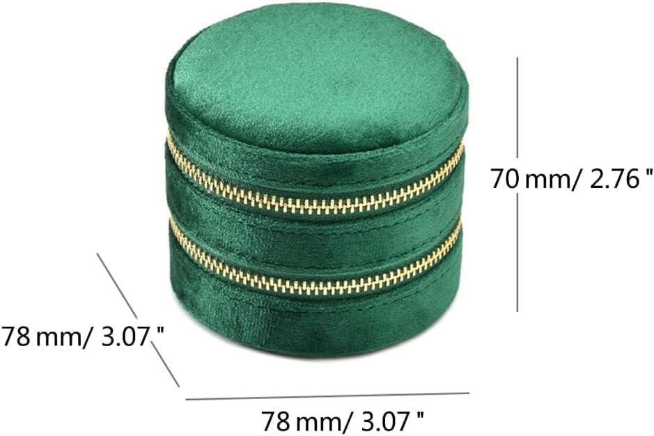 Elegant Layer Jewelry Organizer for Rings, Earrings, Necklaces, Bracelets - Blue, Champagne, Beige, Green, Red, Navy - Compact & Stylish Storage