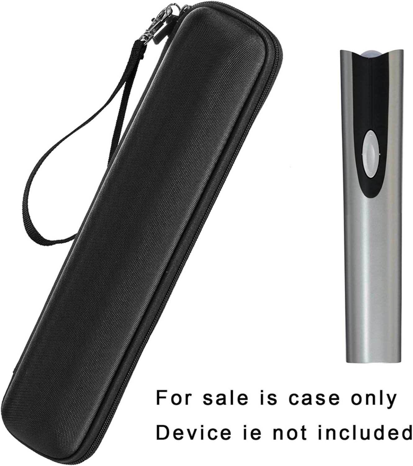 Portable EVA Bottle Opener Storage Case with Oxford Cloth Cover, Compact Holder for Electric Openers, Black, 31x7x7cm