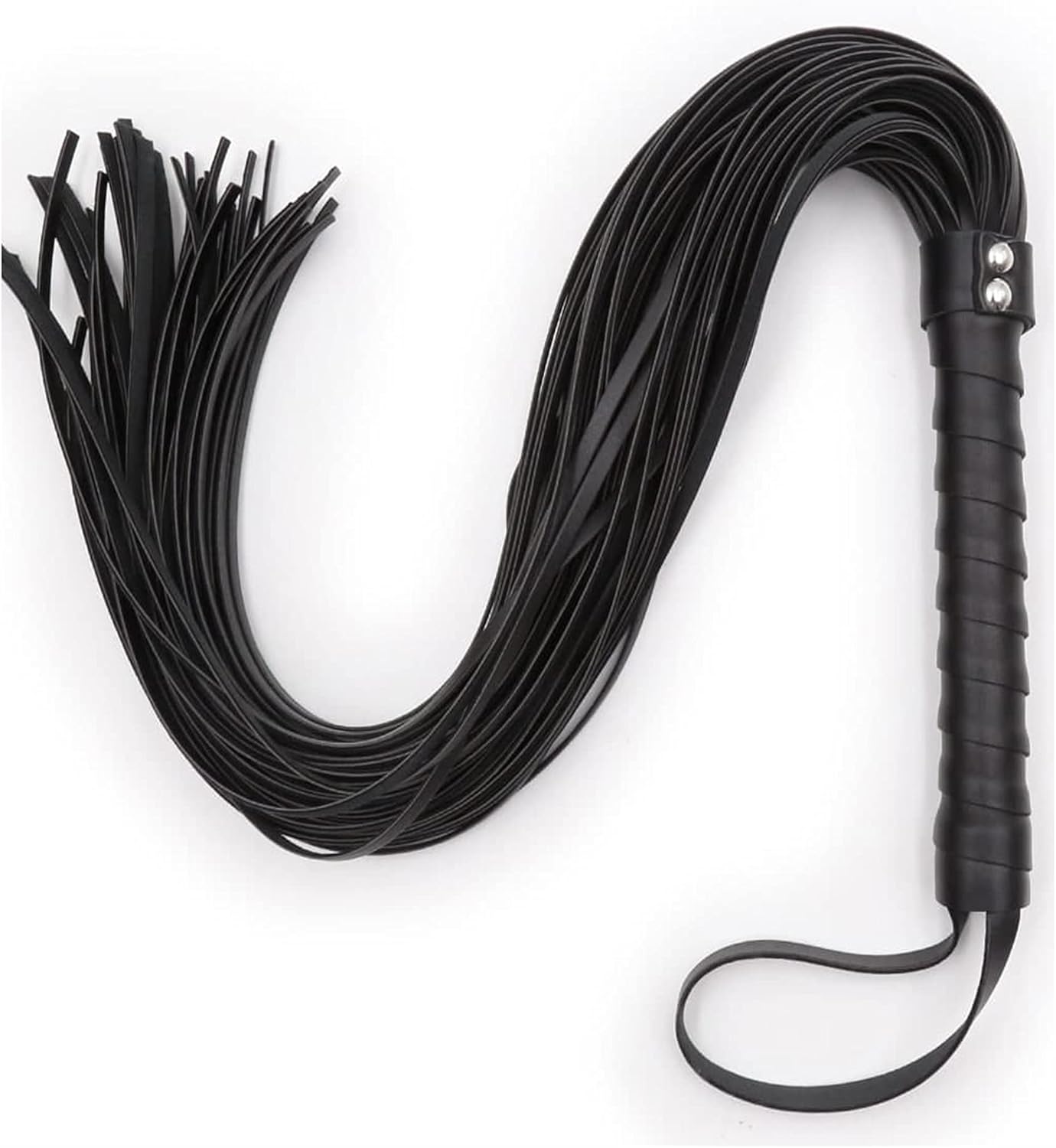 Horse Whip 27" Crop 18" Faux Leather Set Black Riding Whip Horse  and Crops Equestrian Horse Whip Set