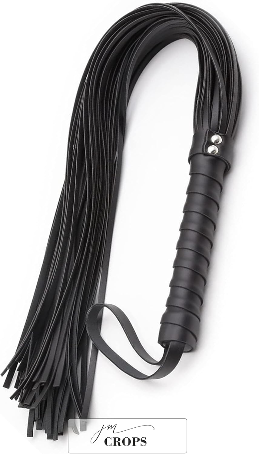 Horse Whip 27" Crop 18" Faux Leather Set Black Riding Whip Horse  and Crops Equestrian Horse Whip Set