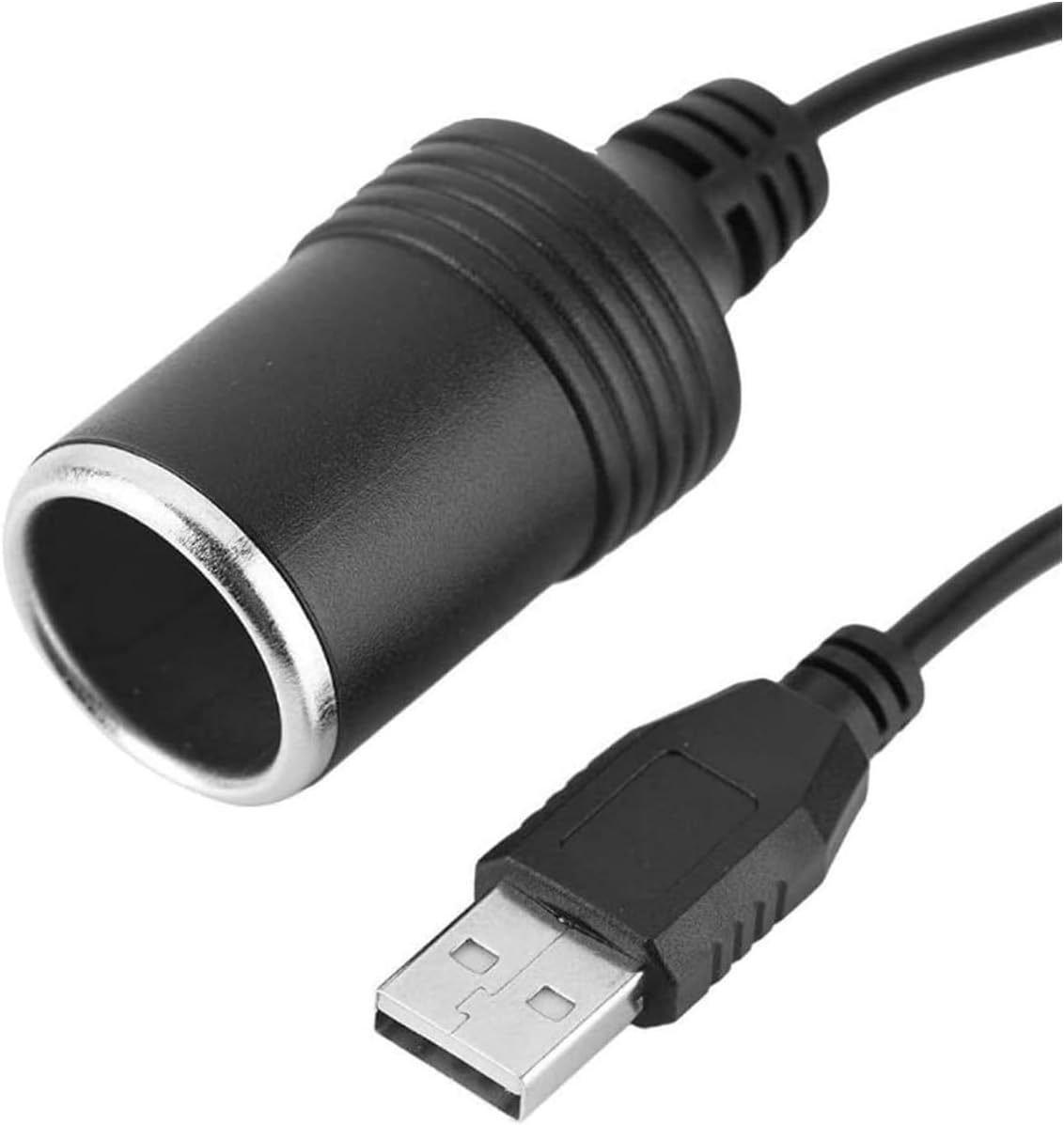 USB A Male to 12V Car Cigarette Lighter Socket Female Power Converter USB to Cigarette Lighter Converter