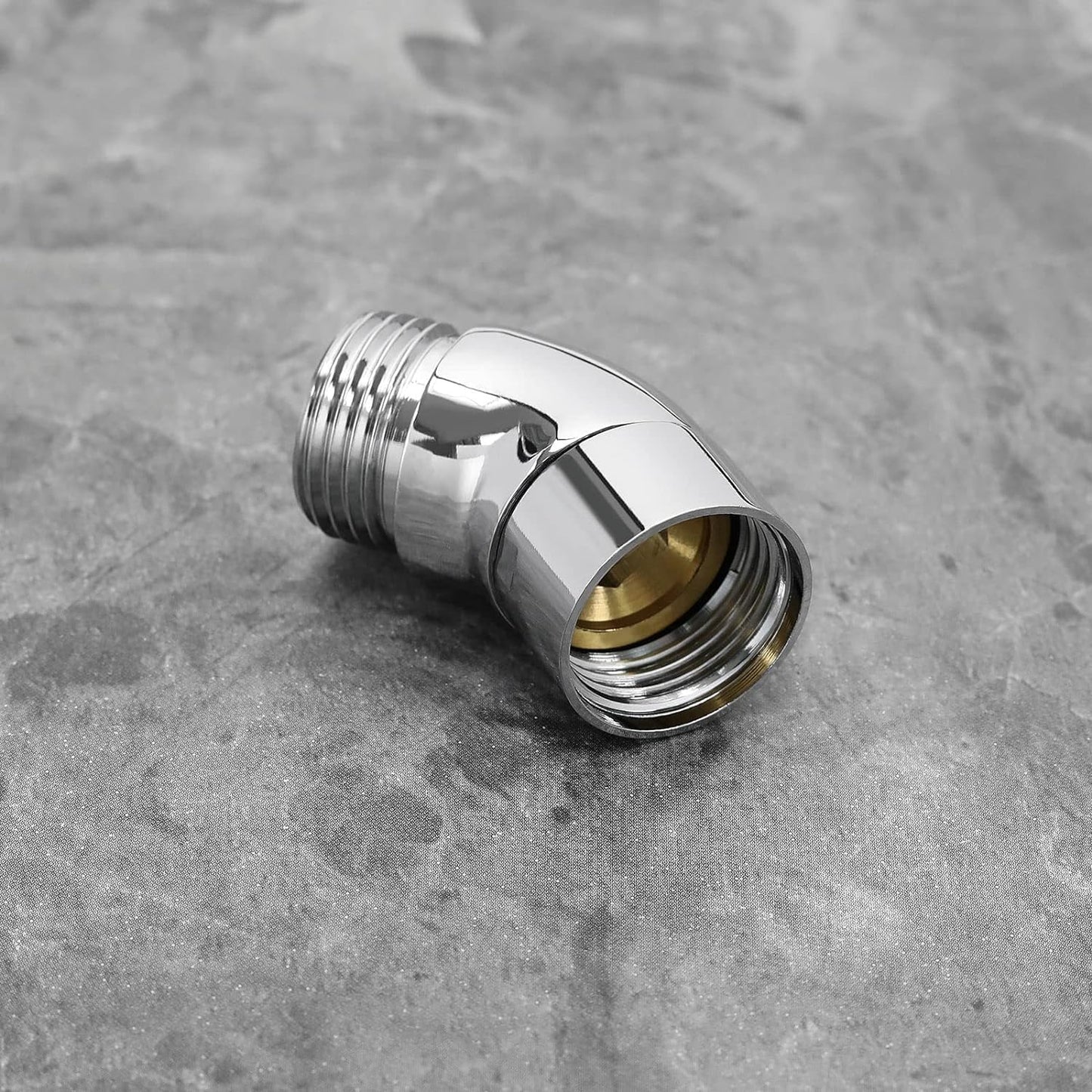 Handheld Shower Head Elbow Adapter G1/2" Shower Connector 45-Degree Adapter Solid Brass, Suitable for Most Standard Shower Systems