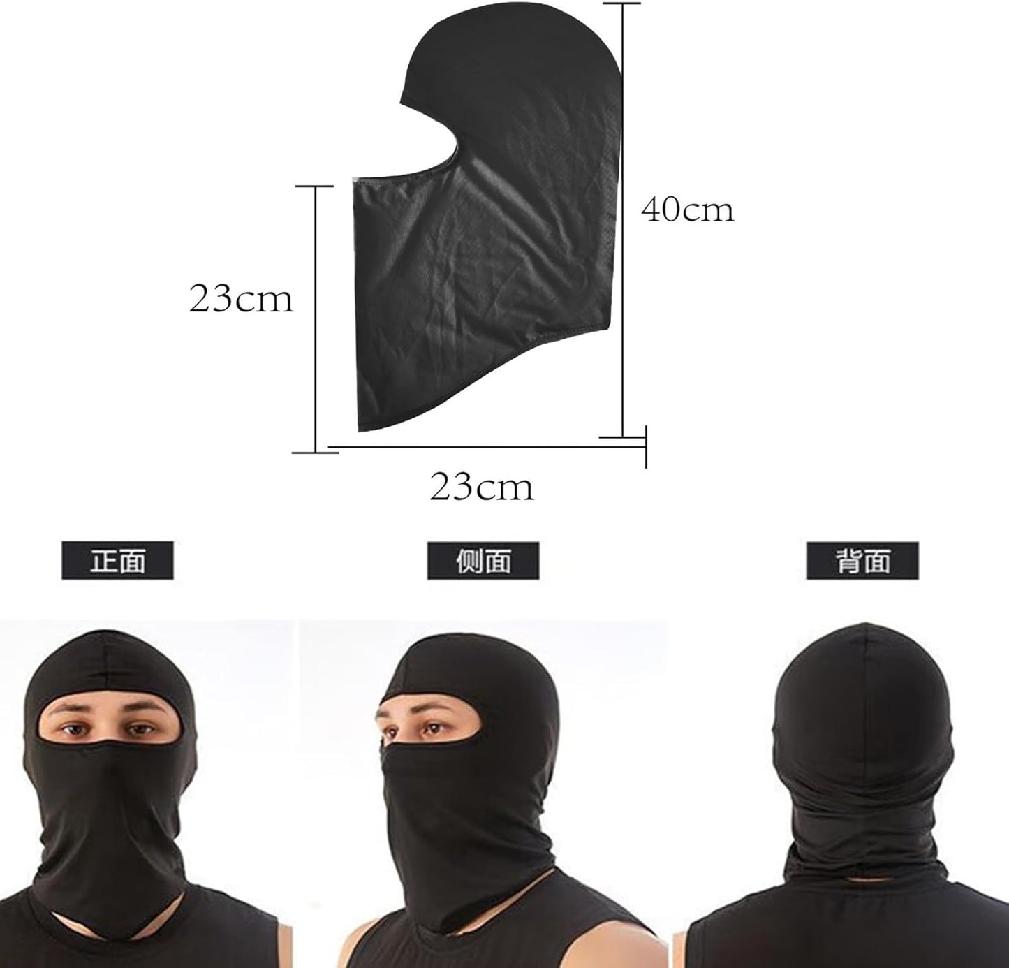 7PCS Bandana Face Mask, UV Protector Motorcycle Ski Scarf,Helmet Mask Balaclava Black Tactical Face Mask