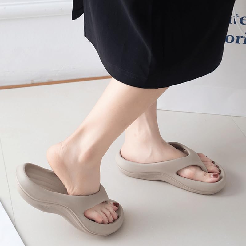 Arch Support Pillow Slides Flip Flops for Women Men, 2025 Summer Orthopedic Cloud Slides Soft Non-slip