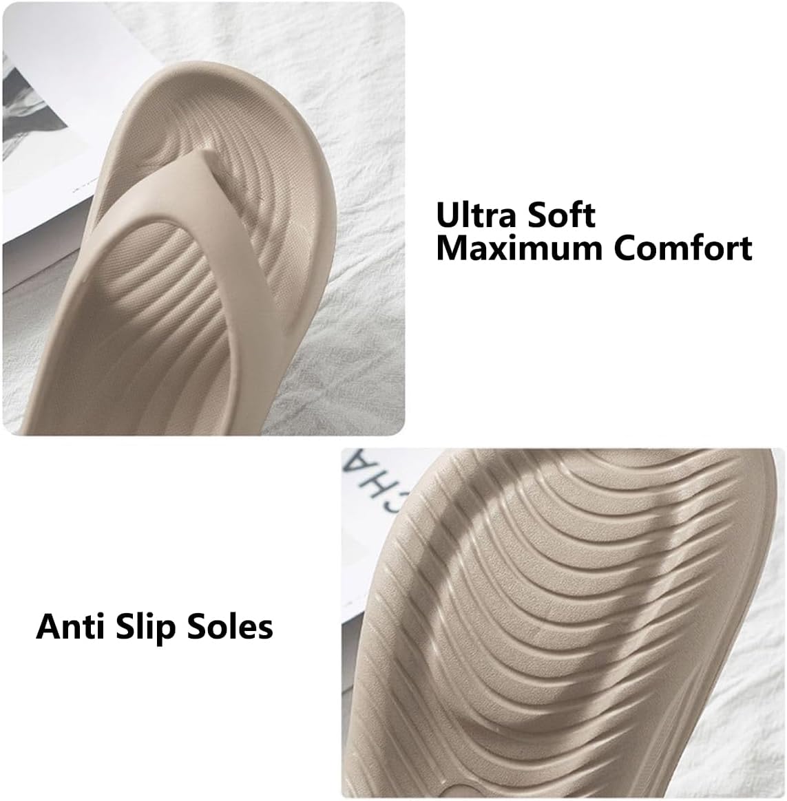 Arch Support Pillow Slides Flip Flops for Women Men, 2025 Summer Orthopedic Cloud Slides Soft Non-slip