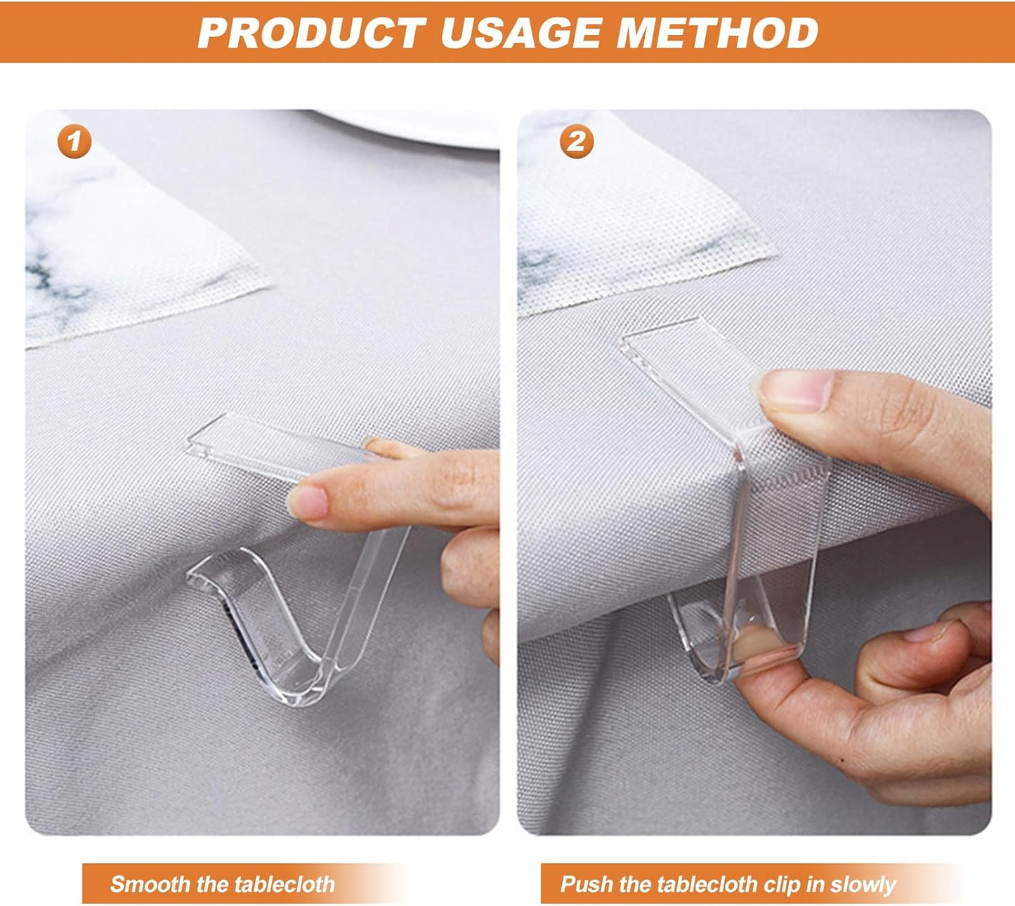 Picnic Table Cloth Clips Outdoor, 12 Pcs Plastic Tablecloth Clips Clear Table Cloth Holder Cover Clip for Tablecloth Indoor Home